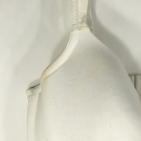 Cacique 44F Bra White Full‎ Coverage Underwire Support Plus Size Lane Bryant 48 - Picture 2 of 9